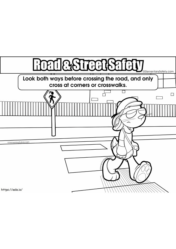 Crossing Roads coloring page
