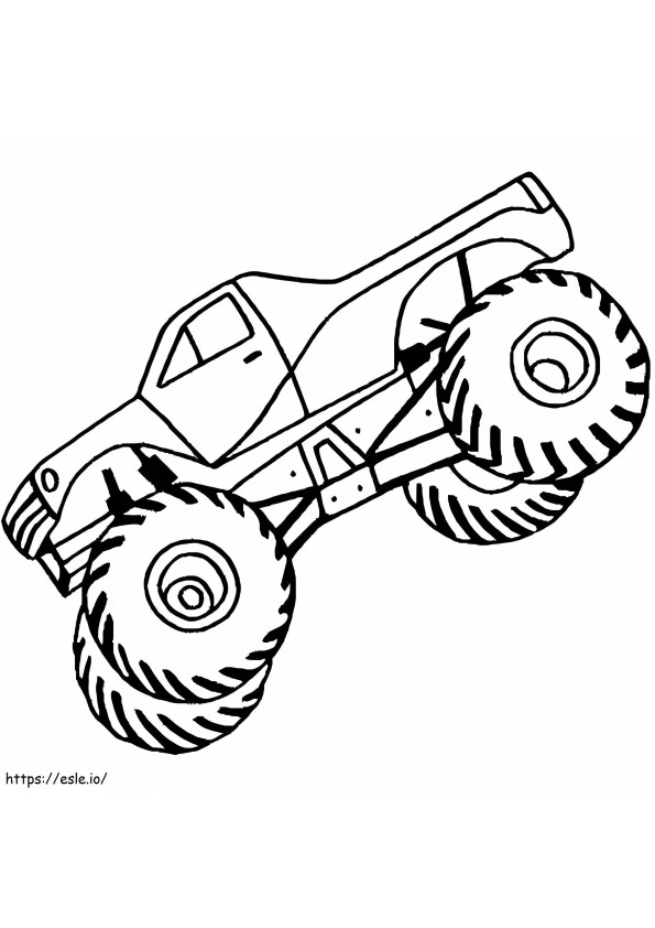 Monster Truck Jump coloring page
