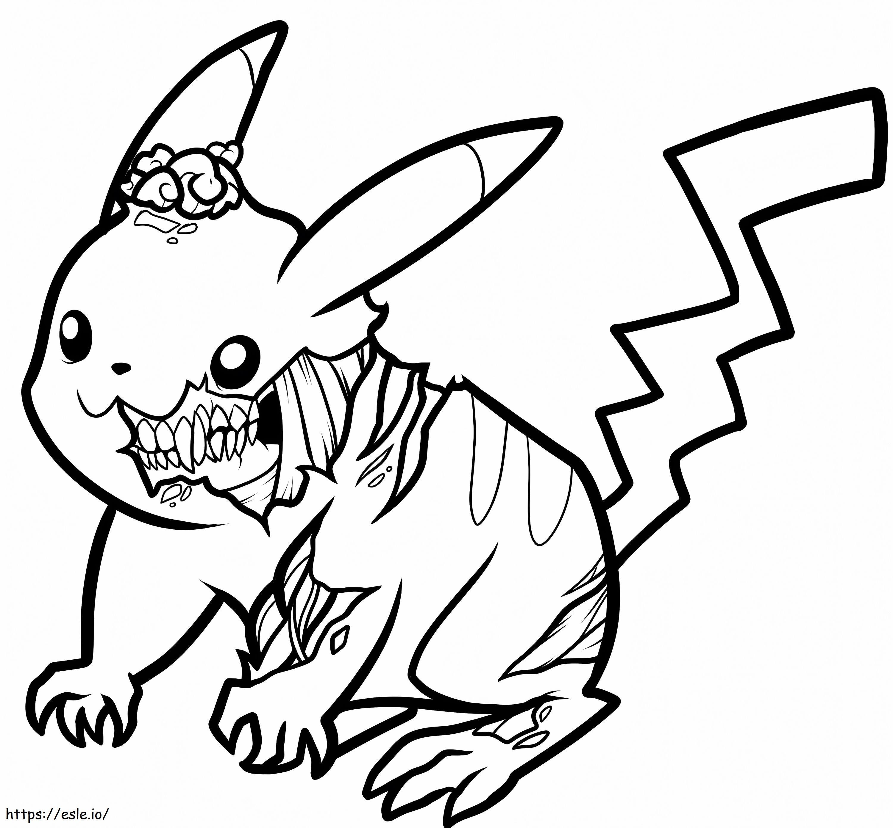 Pikachu Mayat Hidup Gambar Mewarnai