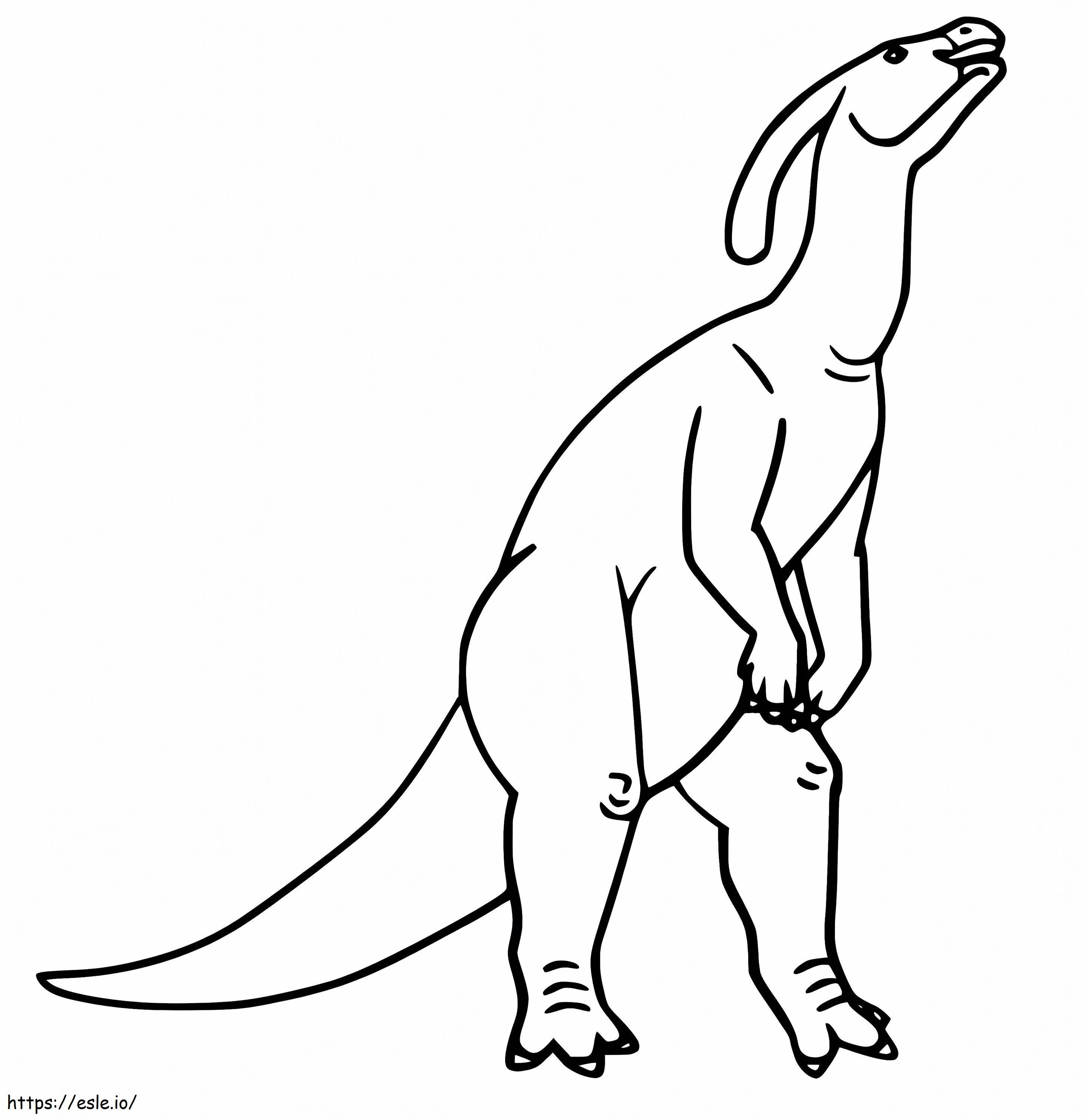 Coloriage Parasaurolophus 1 à imprimer dessin