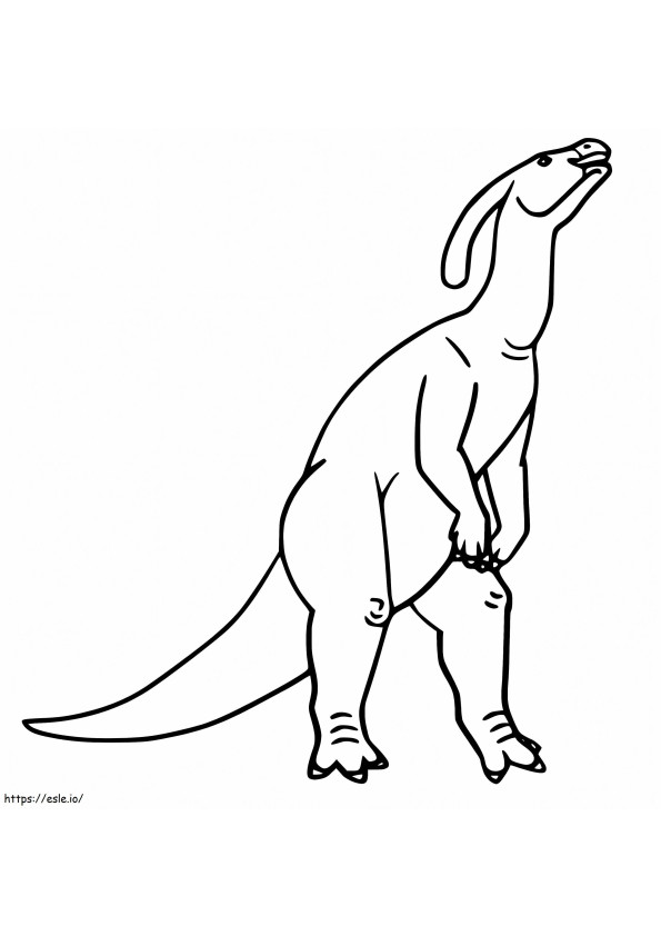 Parasaurolophus 1 Gambar Mewarnai