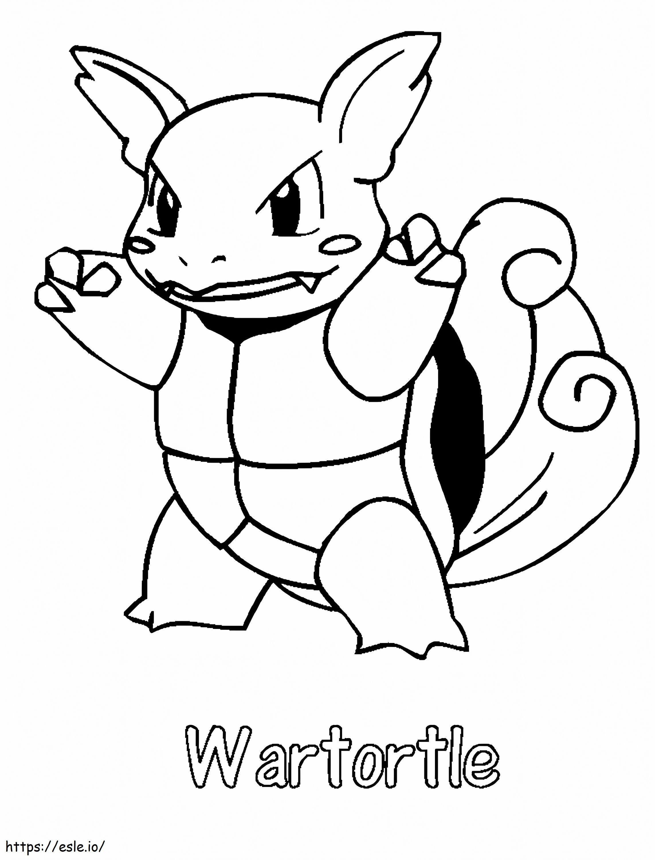 Wartortle 3 coloring page