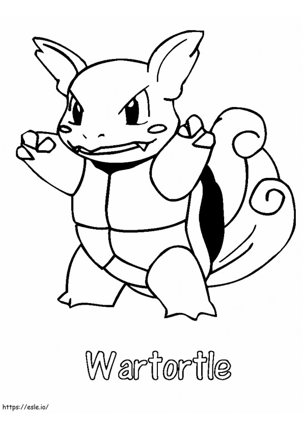 Wartortle 3 coloring page