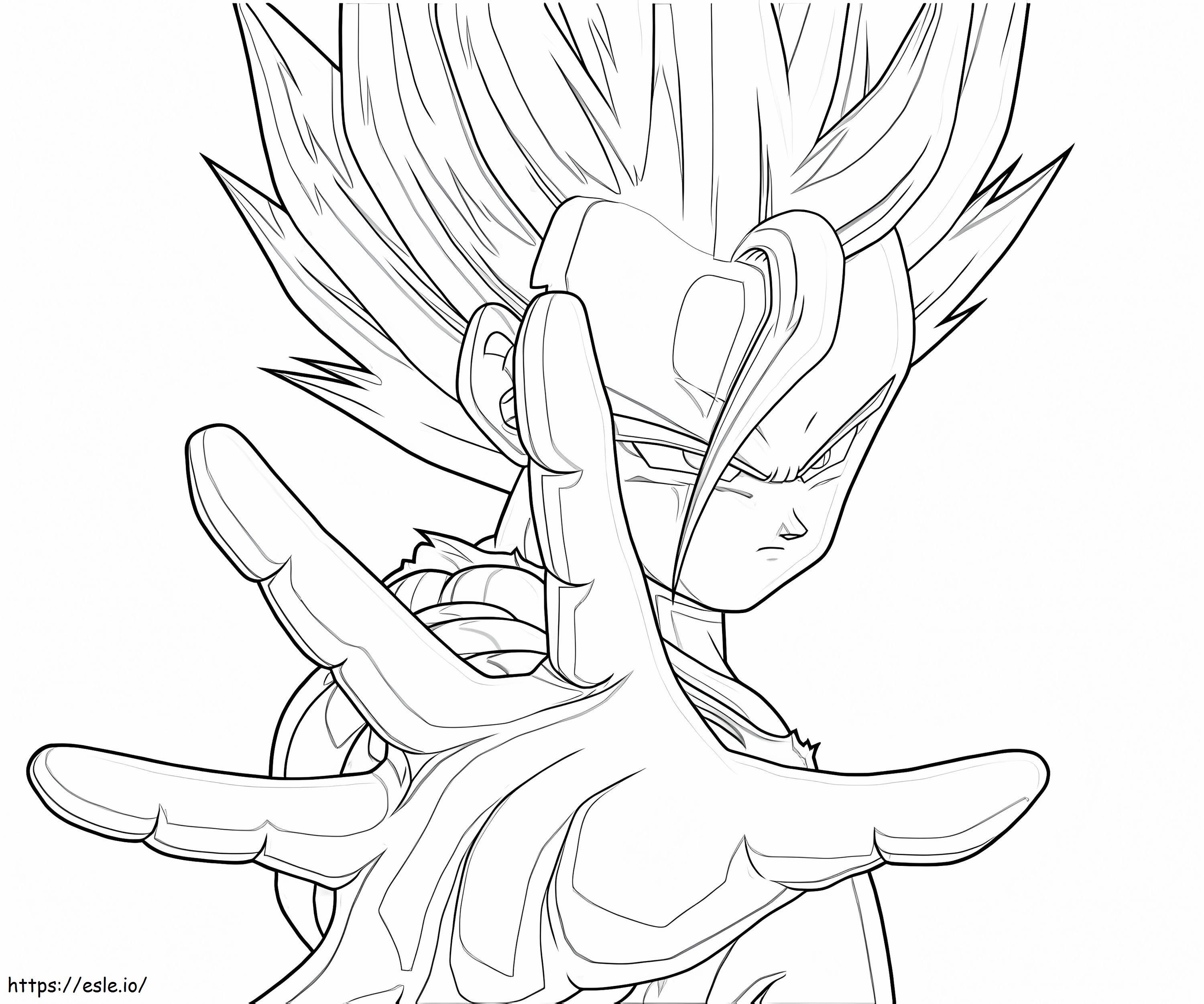 Hadapi Anak Gohan Gambar Mewarnai