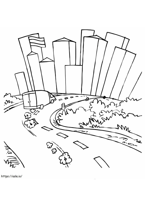 Simple Path coloring page