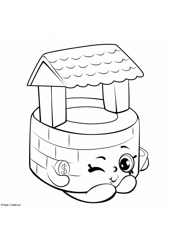 Penny Wishing Well Shopkin coloring page