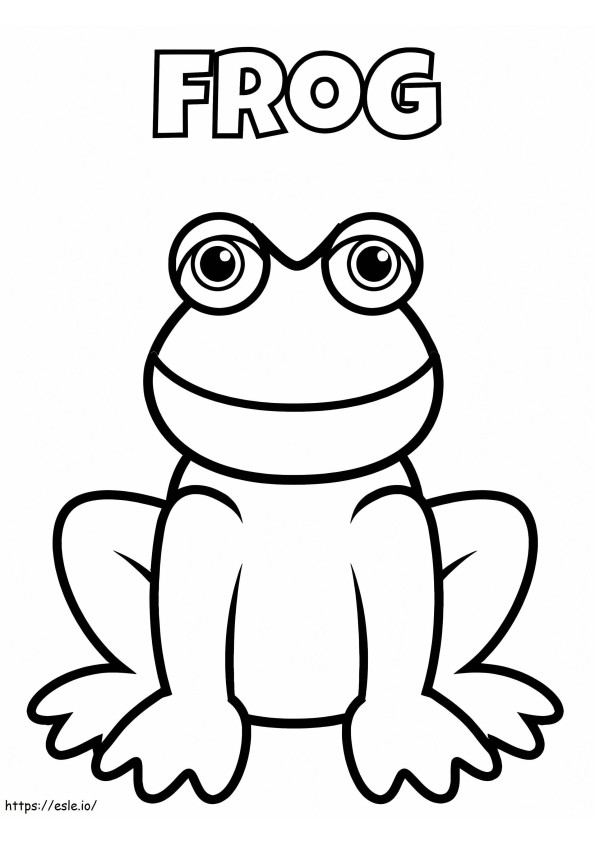 Webkinz Frog coloring page