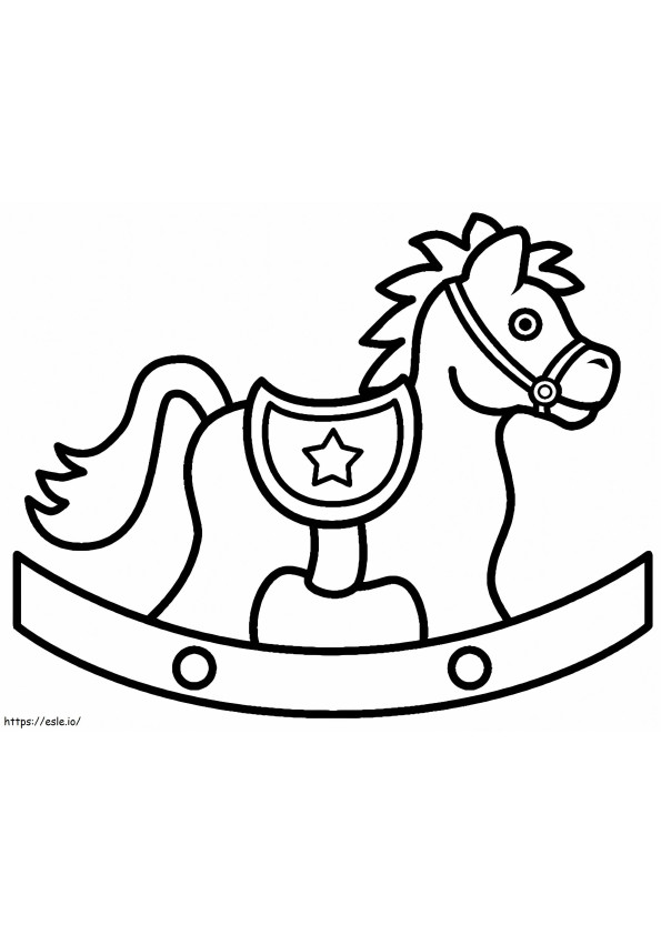 Rocking Horse Toy coloring page