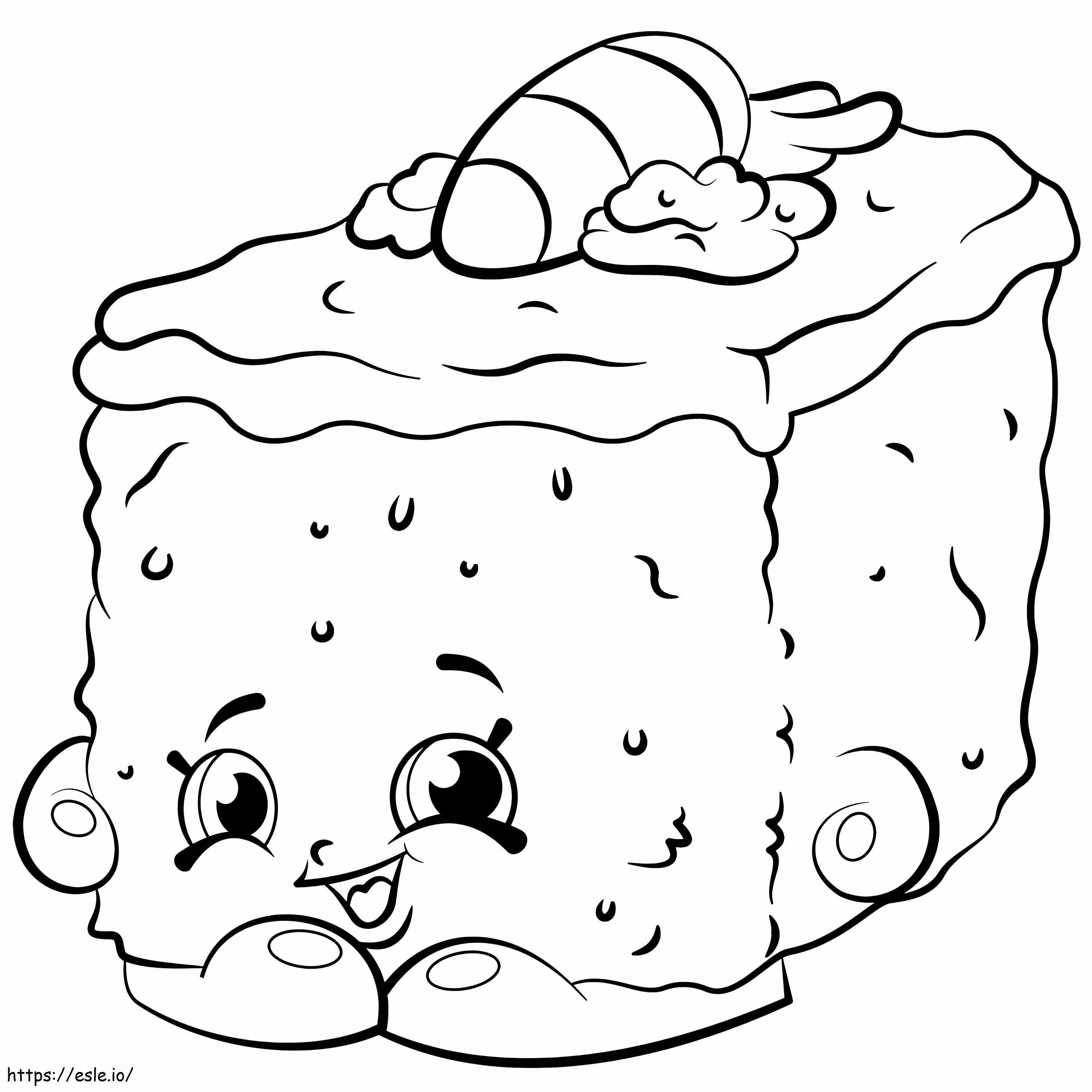 Bakery Carrie Carrot Cake Shopkins coloring page