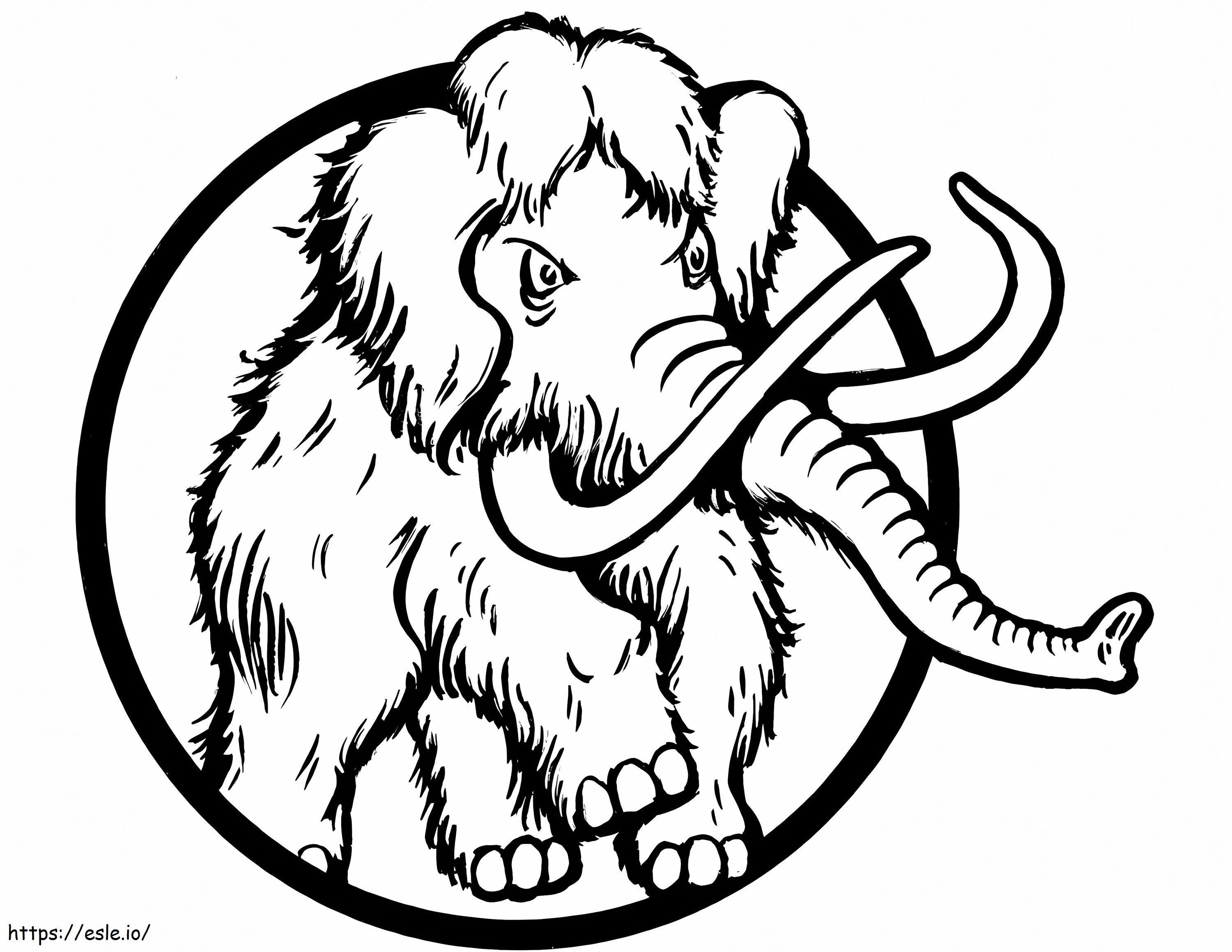 Mammoth Berbulu Gambar Mewarnai