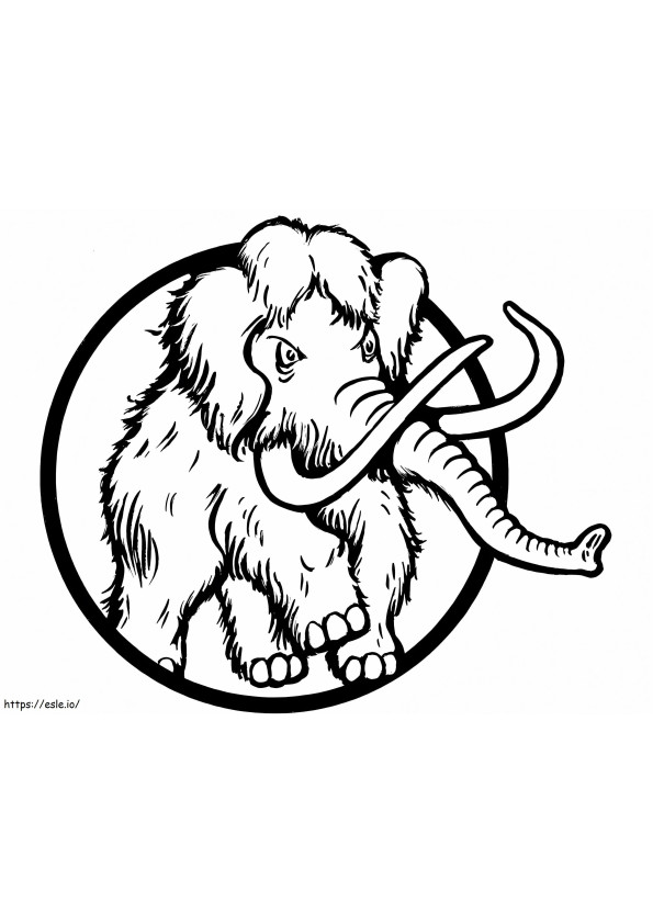 Hairy Mammoth coloring page