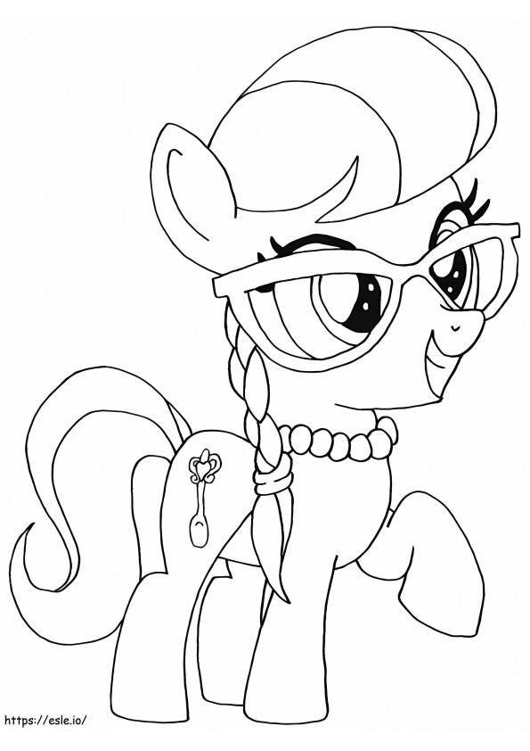 Silver Spoon My Little Pony coloring page