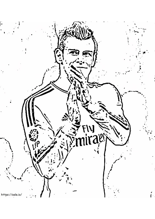 Gareth Bale 5 Gambar Mewarnai