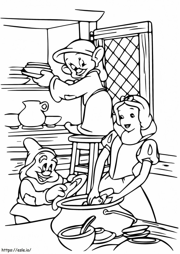 Kitchen Plate coloring page