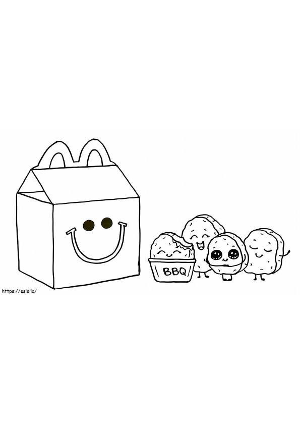 Mcdonald Happy Meal Coloring coloring page