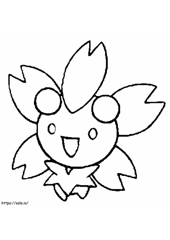 Pokemon Cherrim Gen 4 Gambar Mewarnai