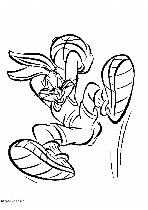 Bugs Bunny Space Jam coloring page