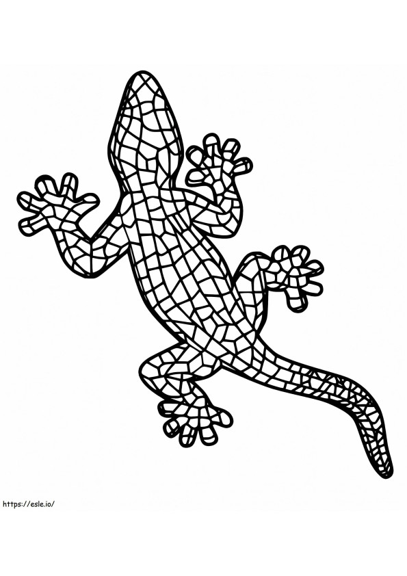 Gecko 6 coloring page