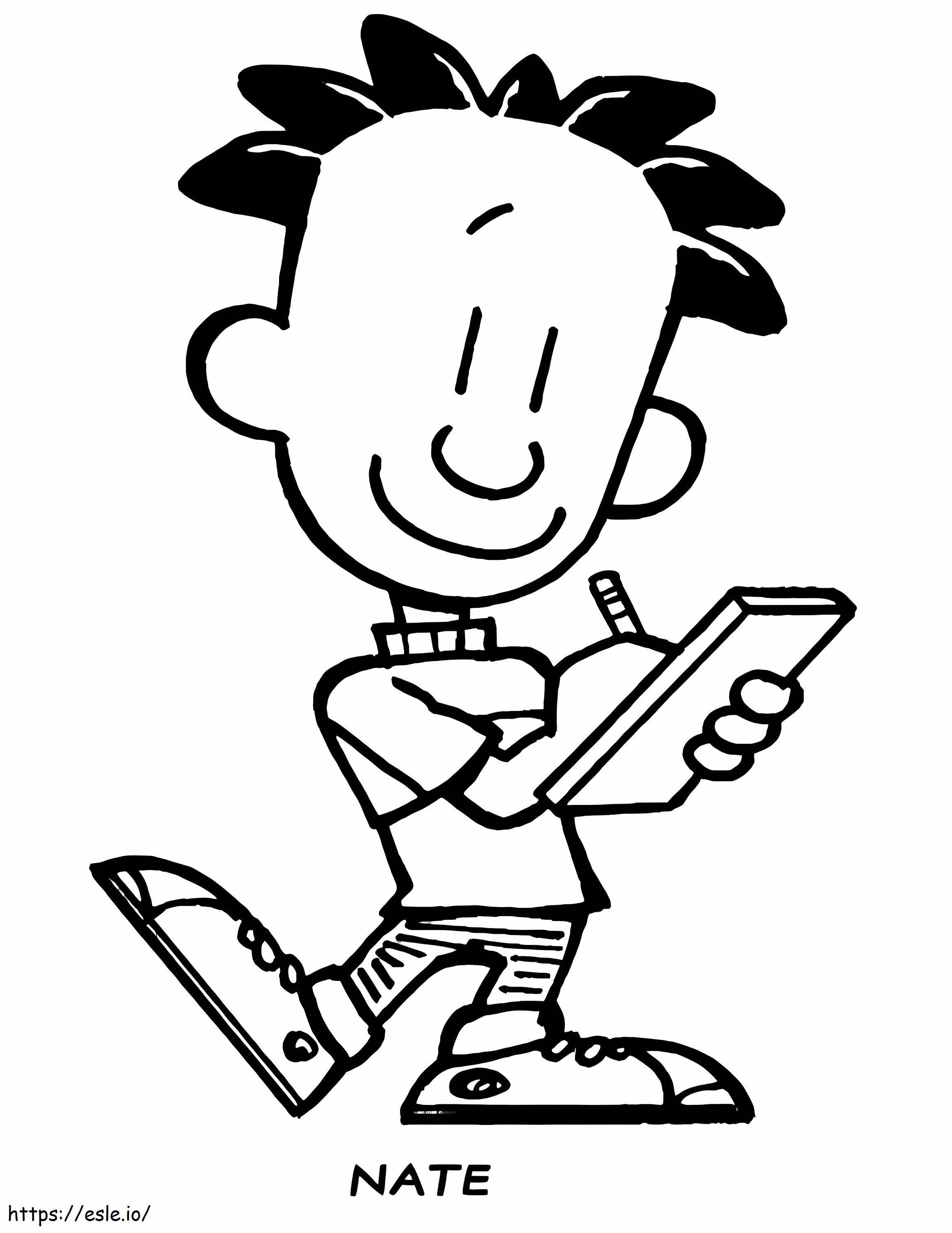 Nate From Big Nate coloring page