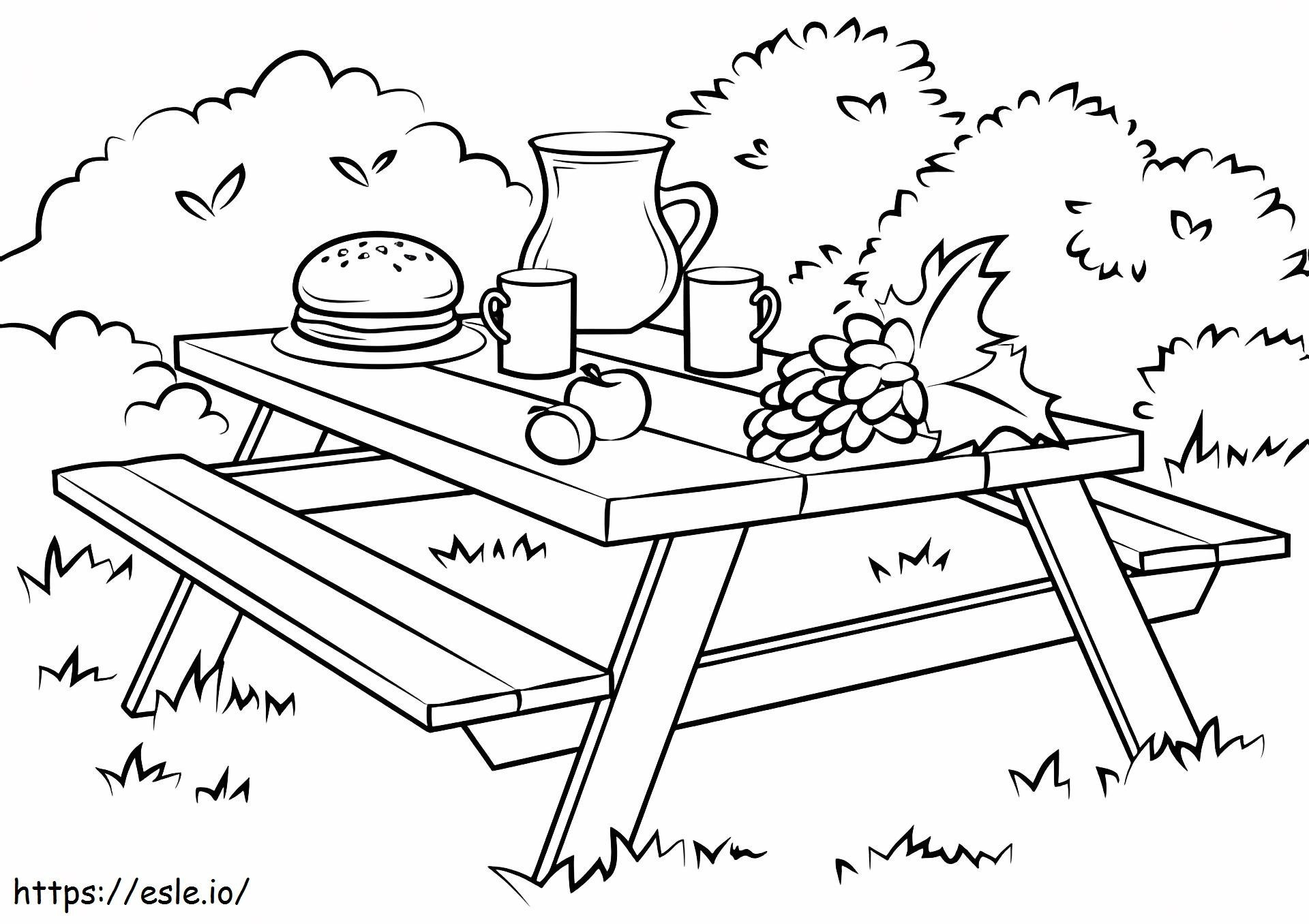 Food On The Table coloring page