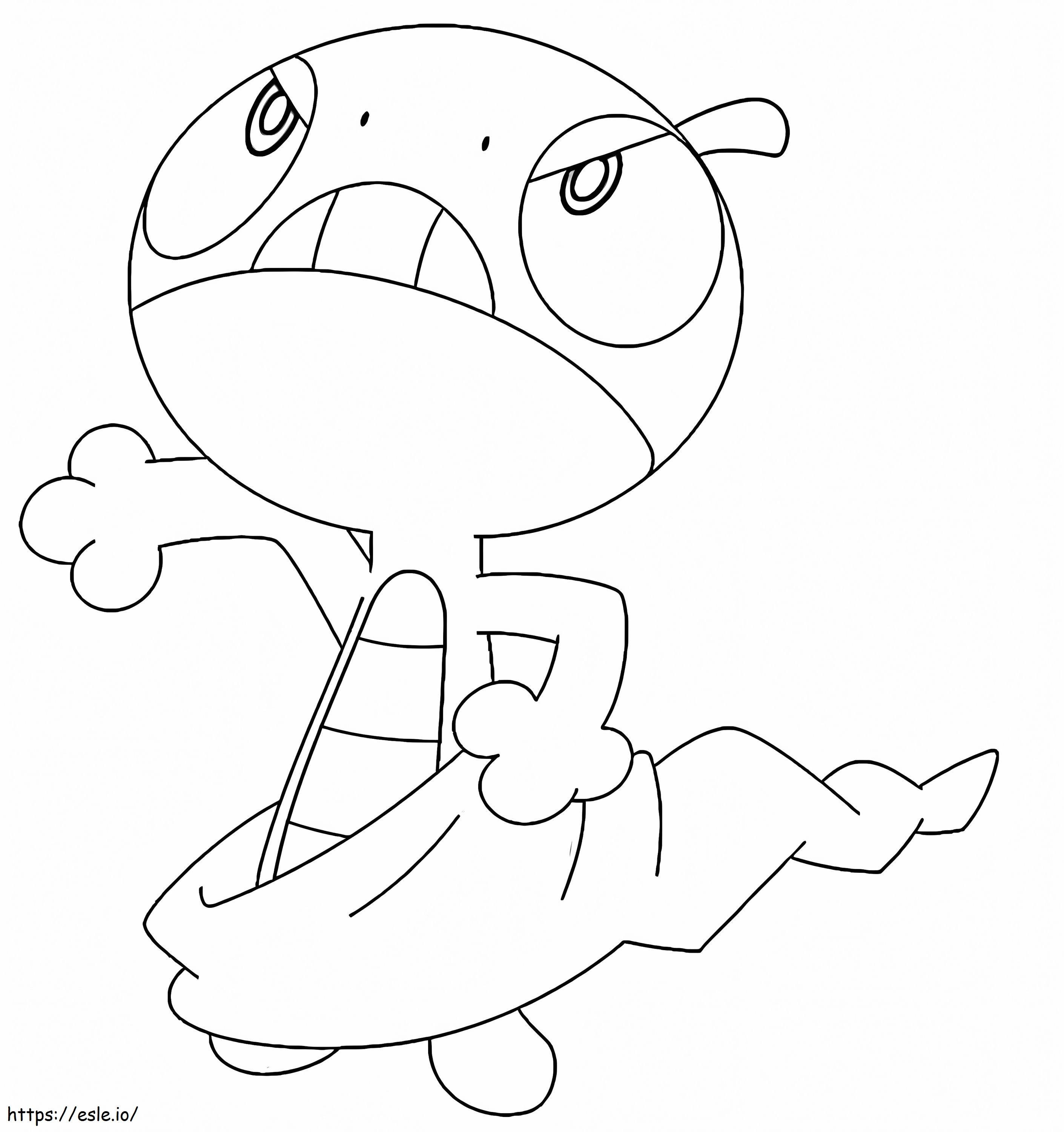 Scraggy Pokemon 4 coloring page