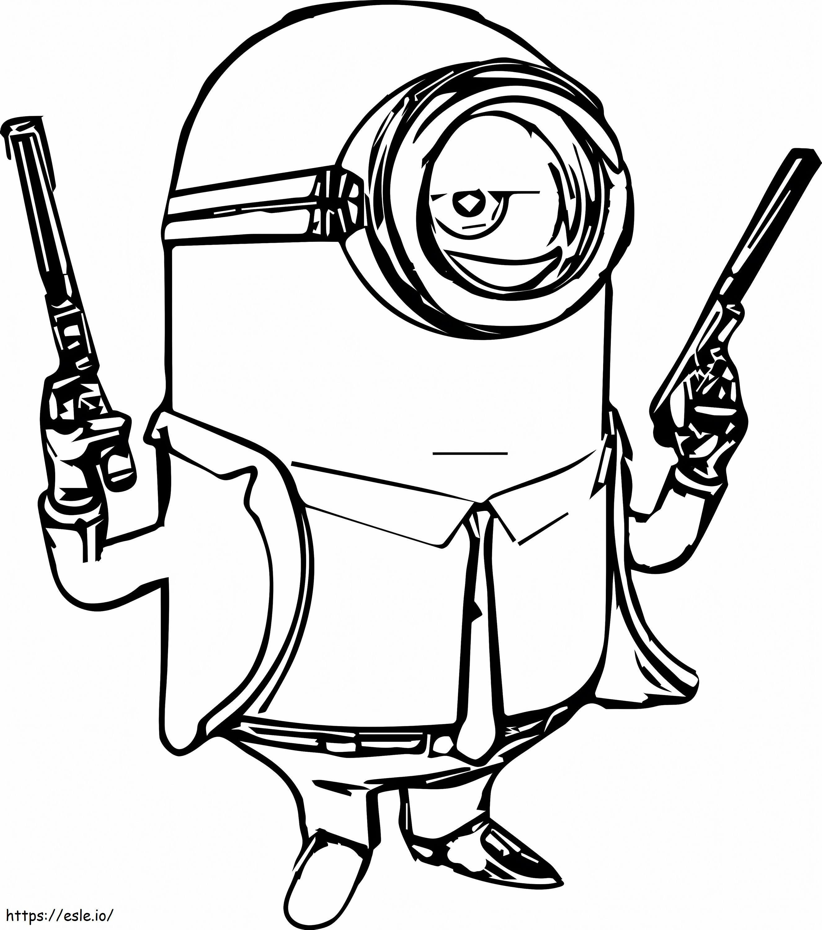 1531712893 Agent Minion A4 coloring page