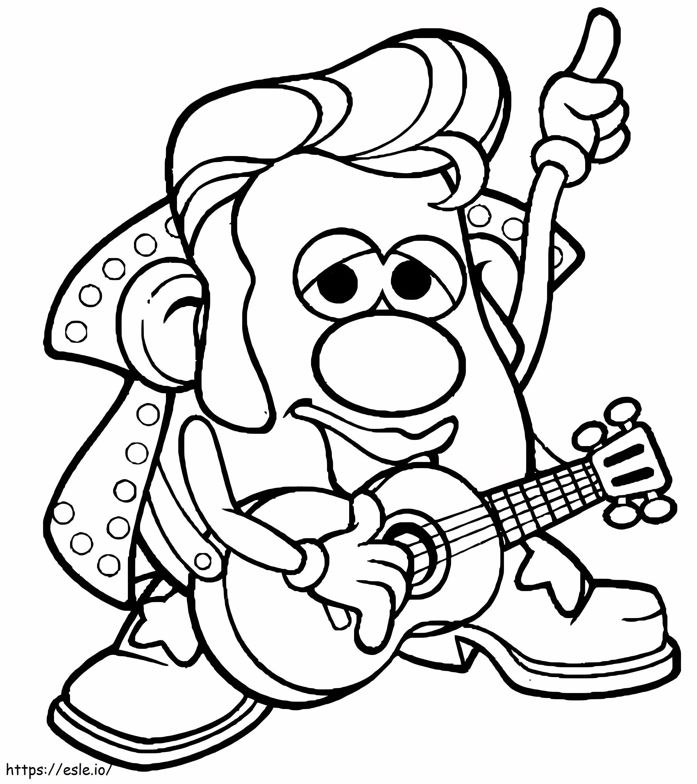 Cool Mr. Potato Head coloring page