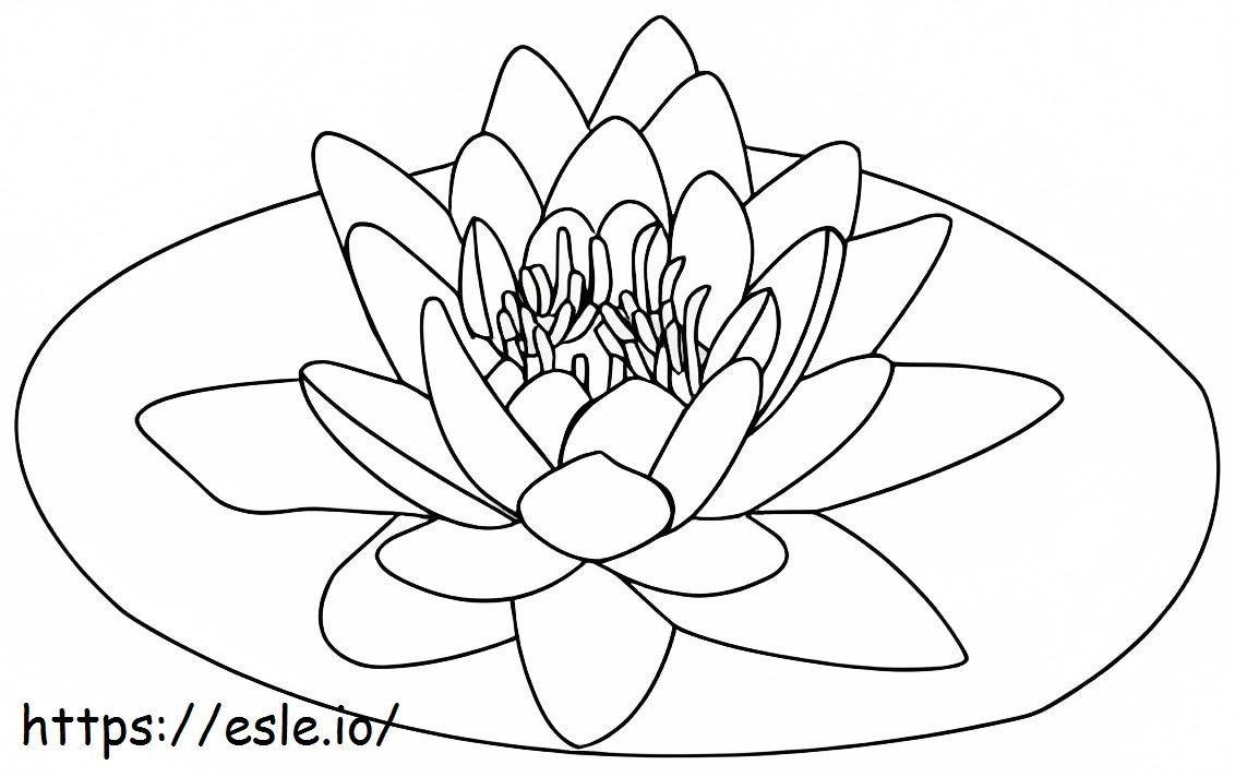 Coloriage Lotus incroyable à imprimer dessin
