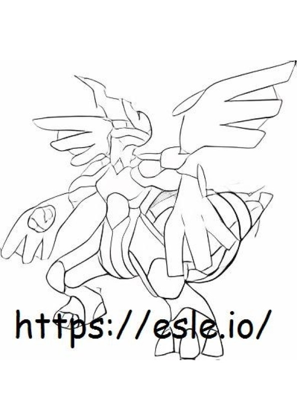 Zekrom coloring page
