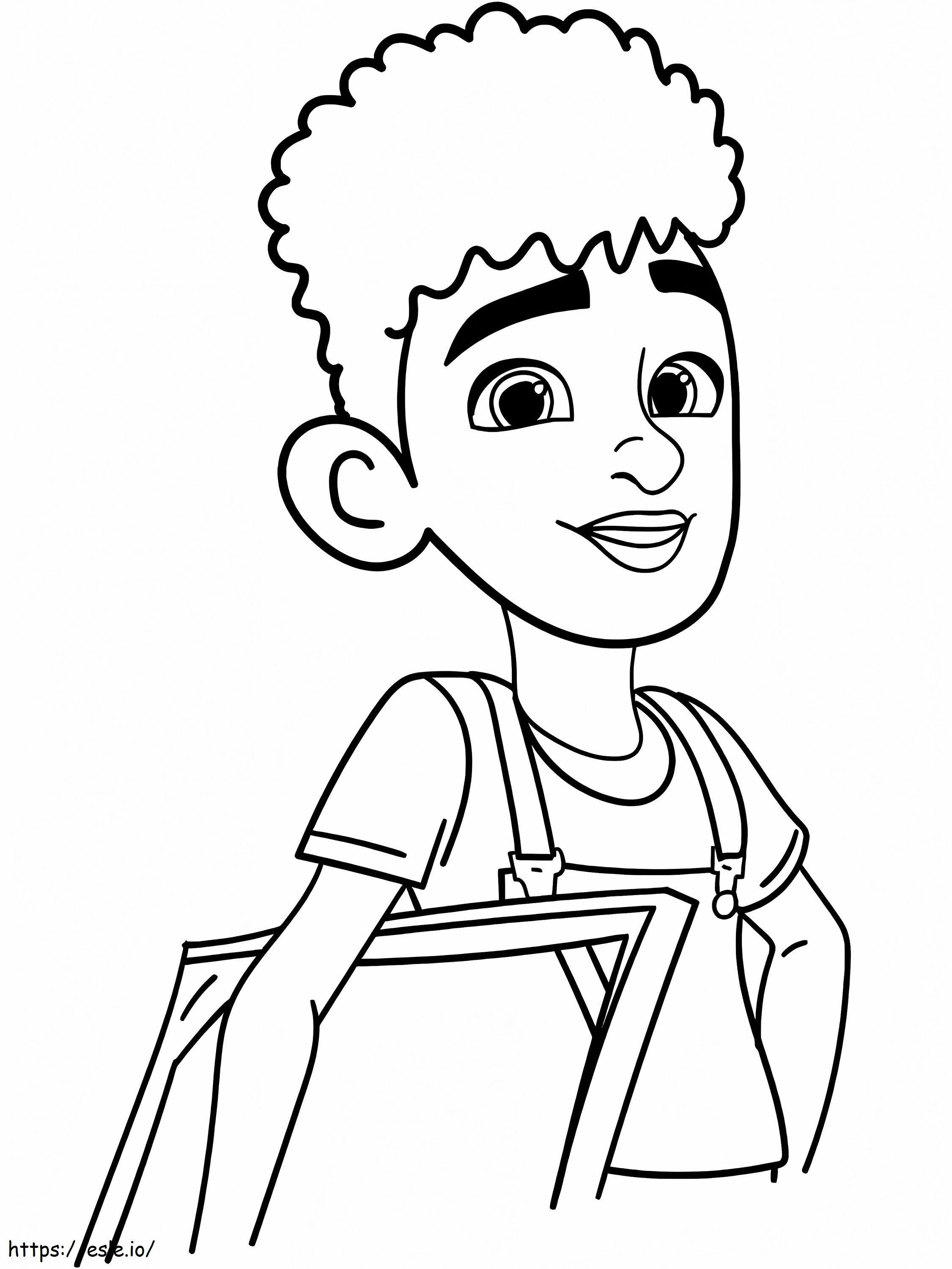 Winston Torres From Karmas World coloring page