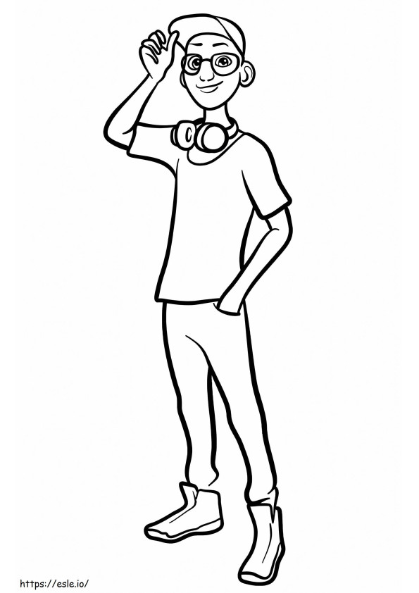 Nino Lahiffe From Miraculous coloring page