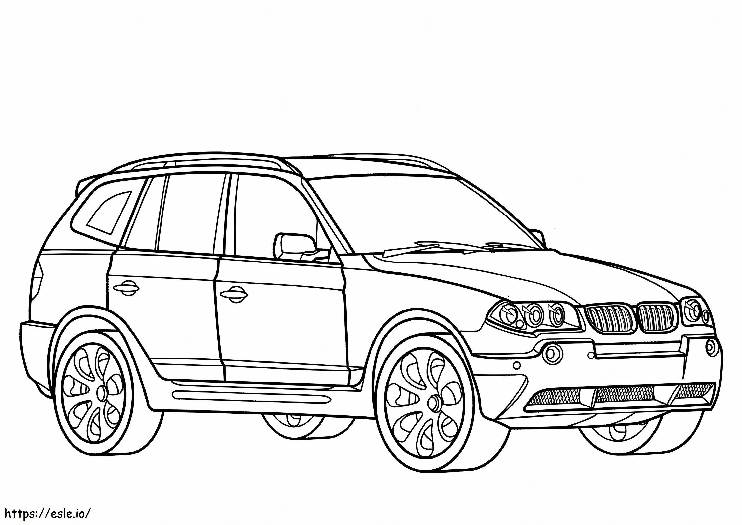 BMW X3 ぬりえ - 塗り絵