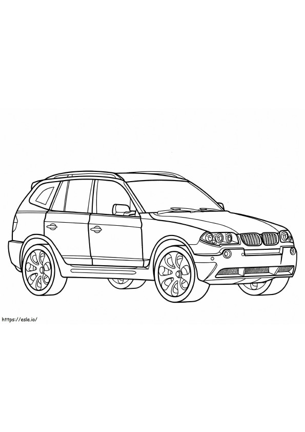 BMW X3 kleurplaat