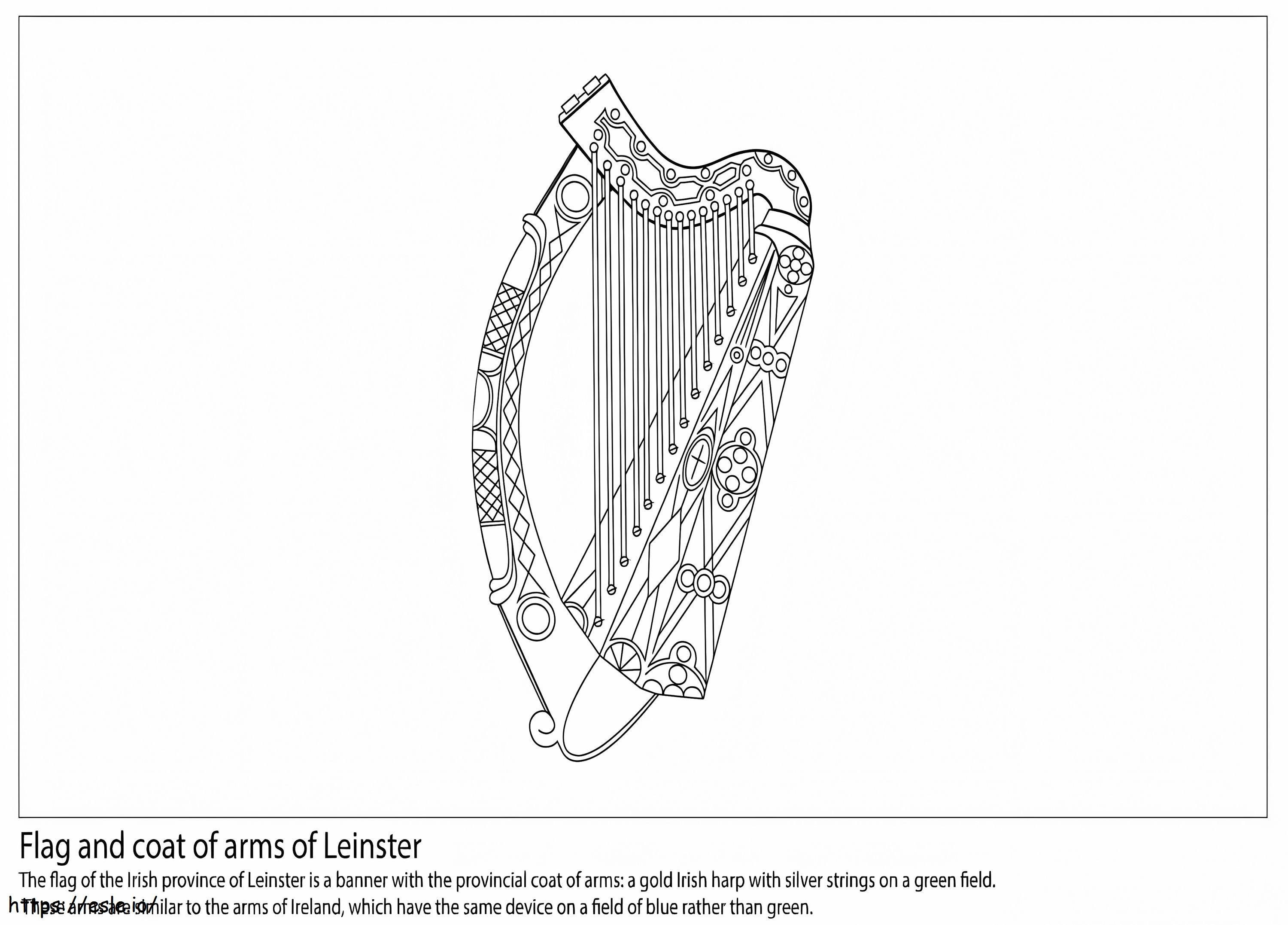 Steagul lui Leinster de colorat