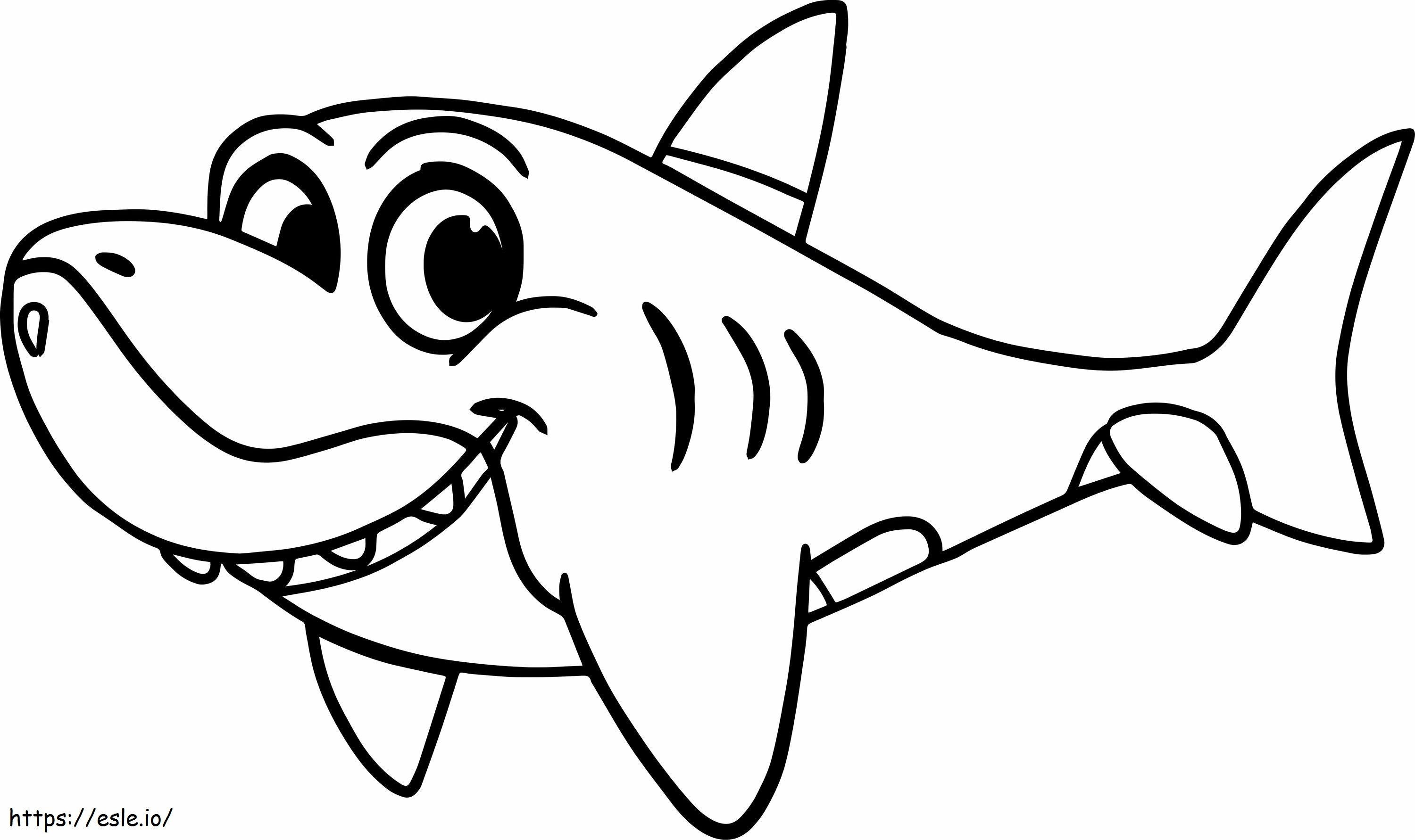 Happy Tiburon coloring page