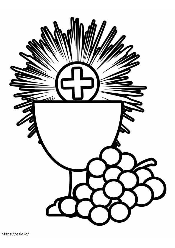 Communion To Print coloring page