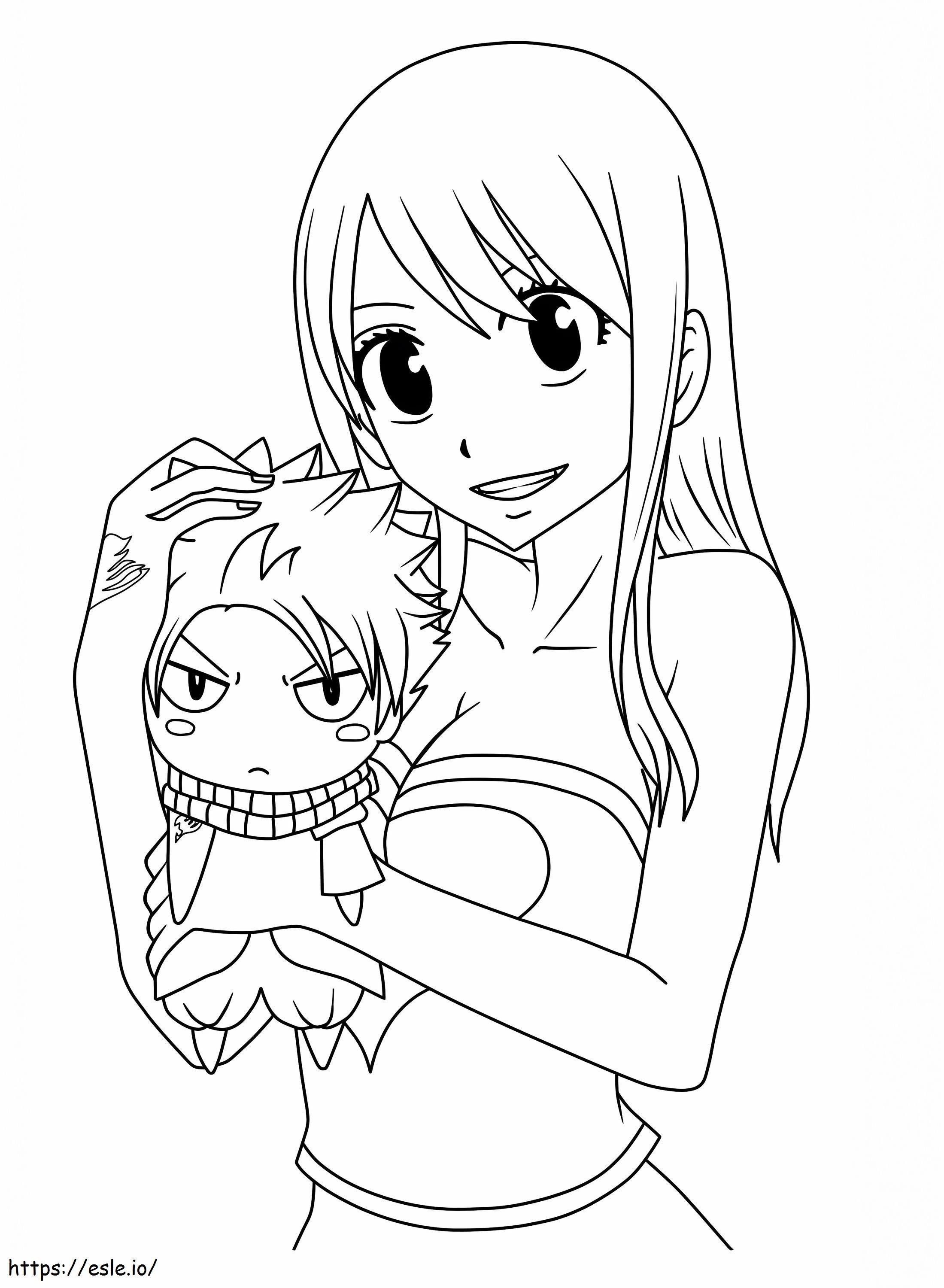 Cute Lucy coloring page