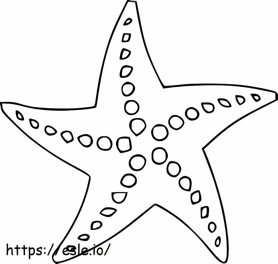 Coloriage Étoile de mer simple à imprimer dessin