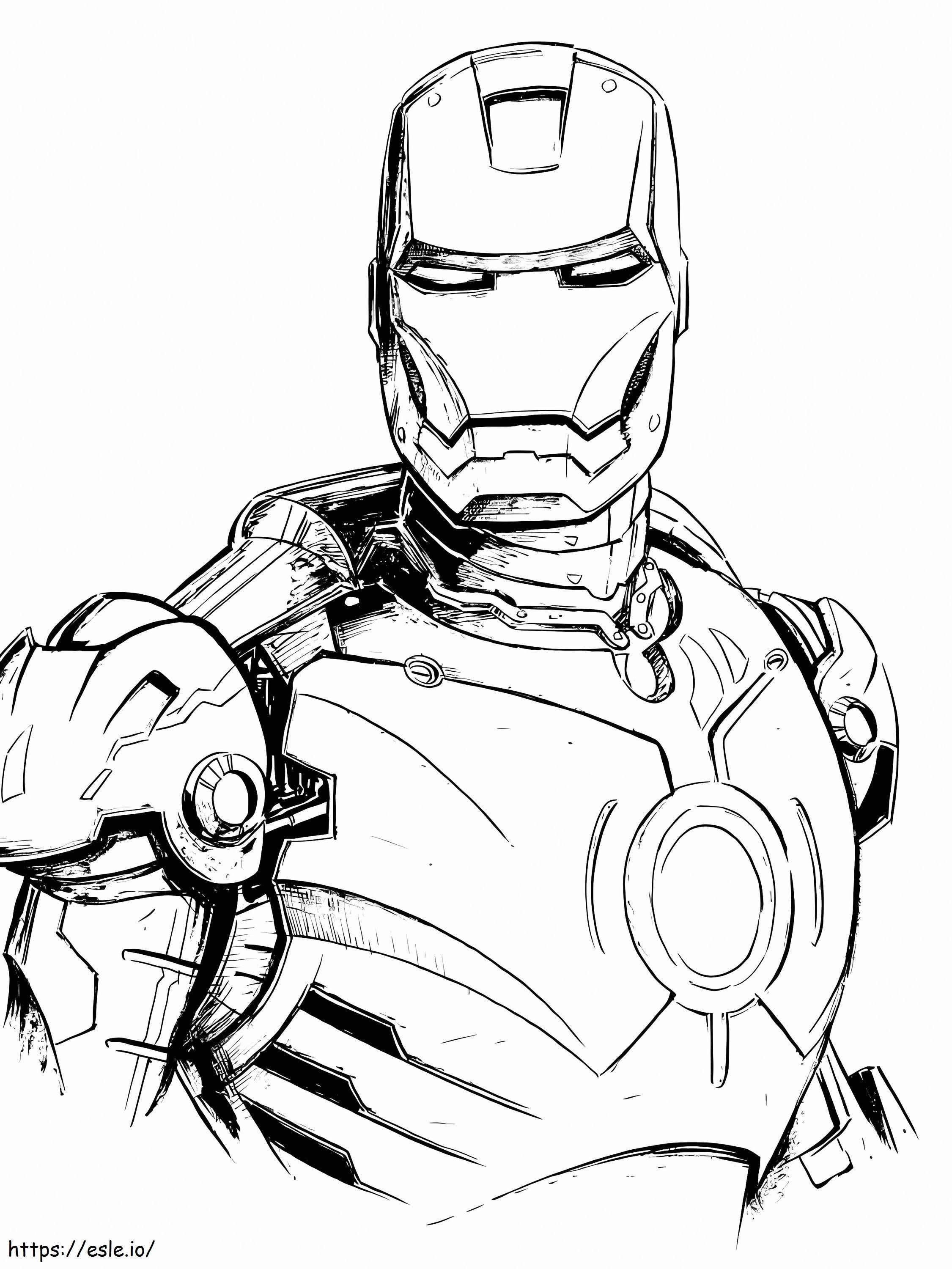 Schizzo di Iron Man da colorare