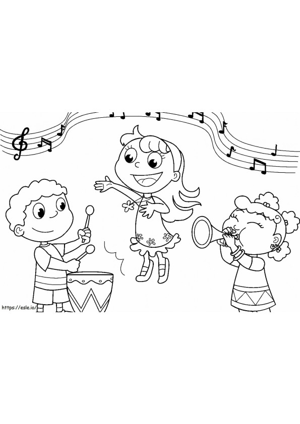 1528507833 Musical Instruments For Kids Of Printablea4 coloring page
