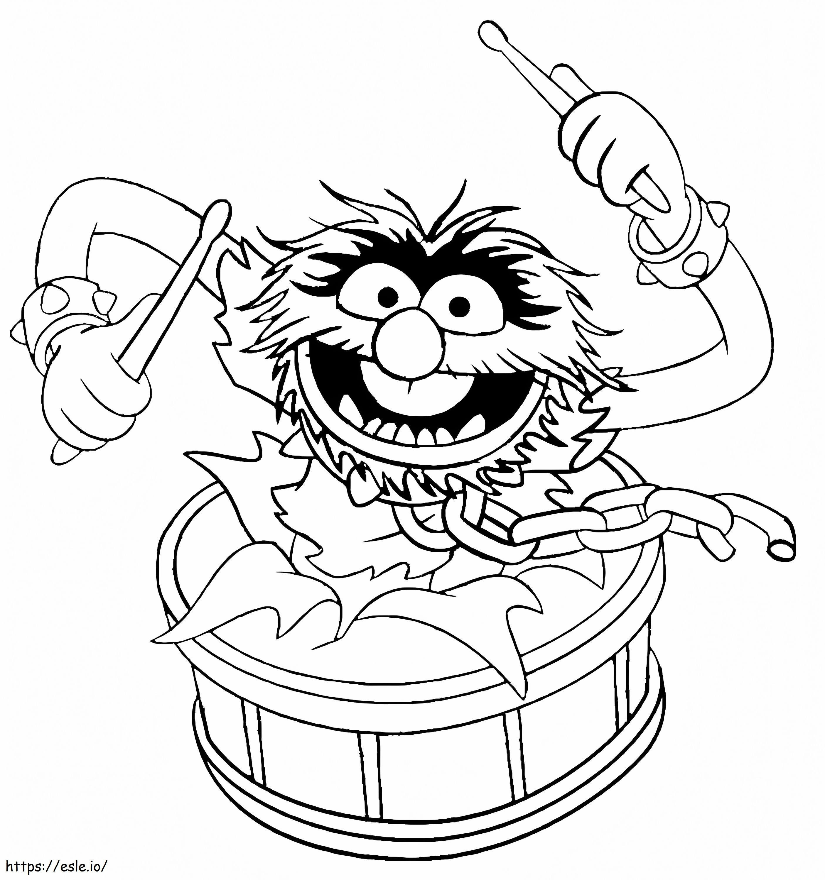 Animal From Muppets coloring page