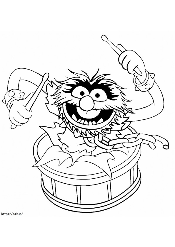 Animal From Muppets coloring page