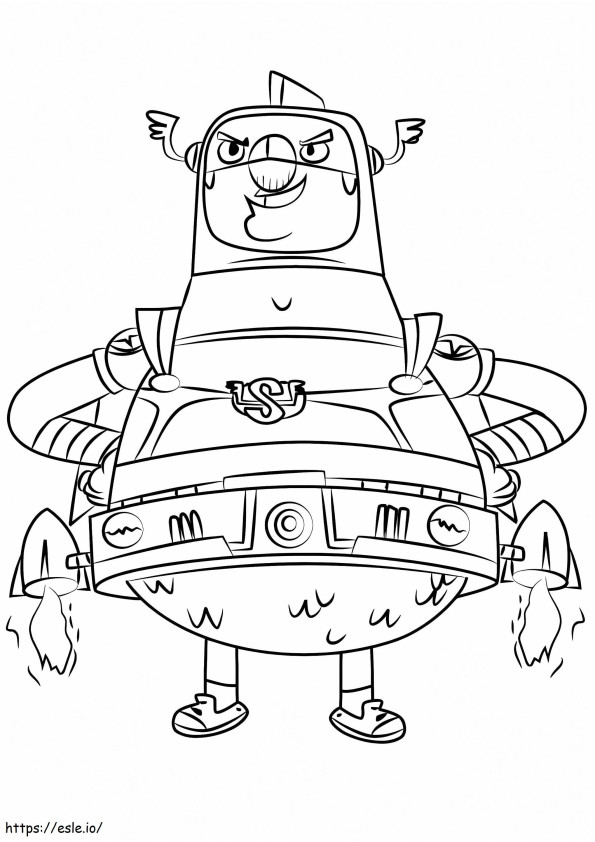 Mookie From Atomic Puppet coloring page