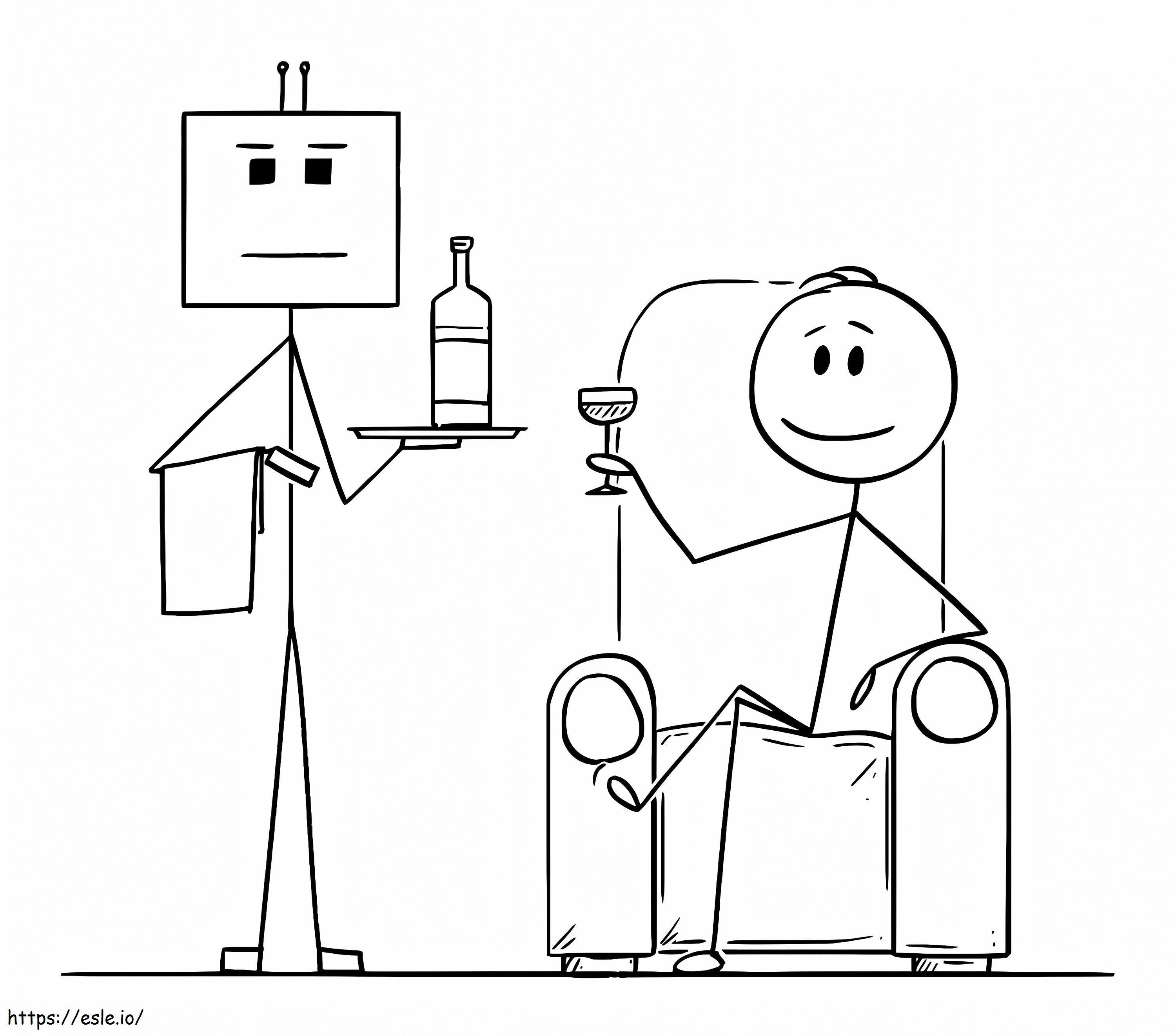 Stickman Relaxing coloring page