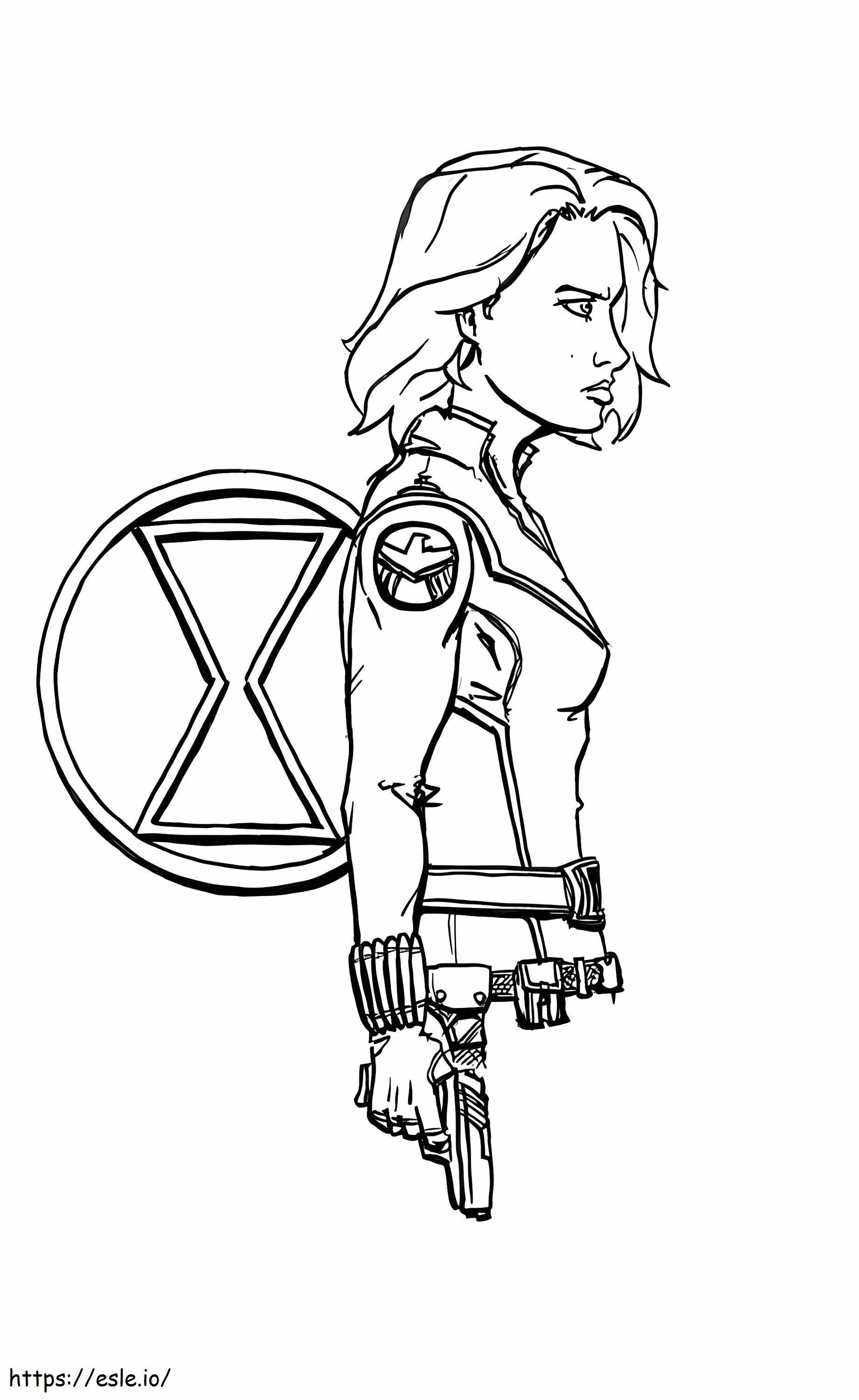 Black Widow 16 coloring page
