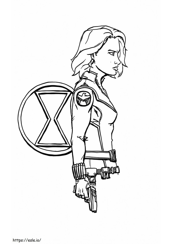 Black Widow 16 coloring page