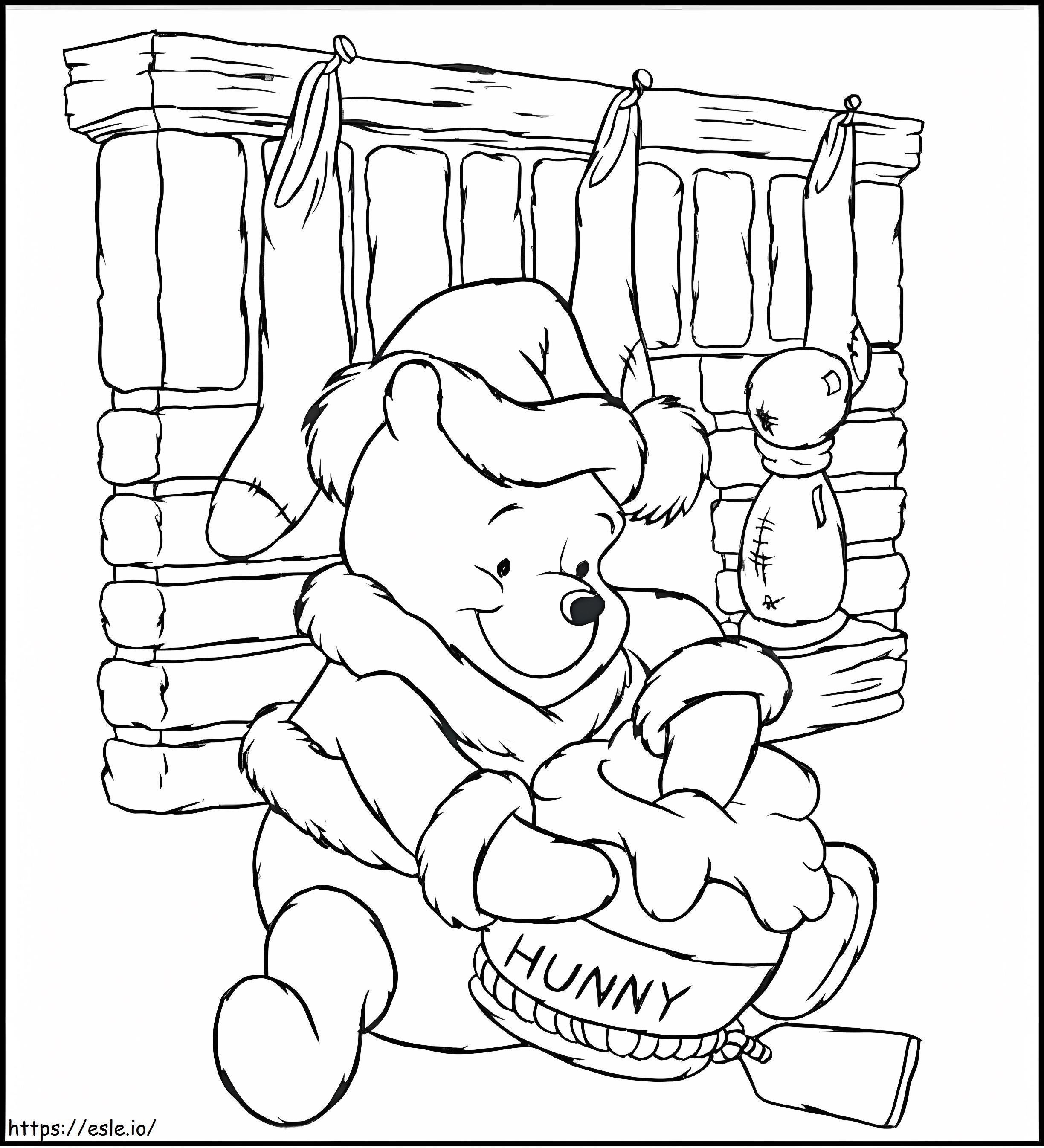 La bella Winnie dei Pooh da colorare