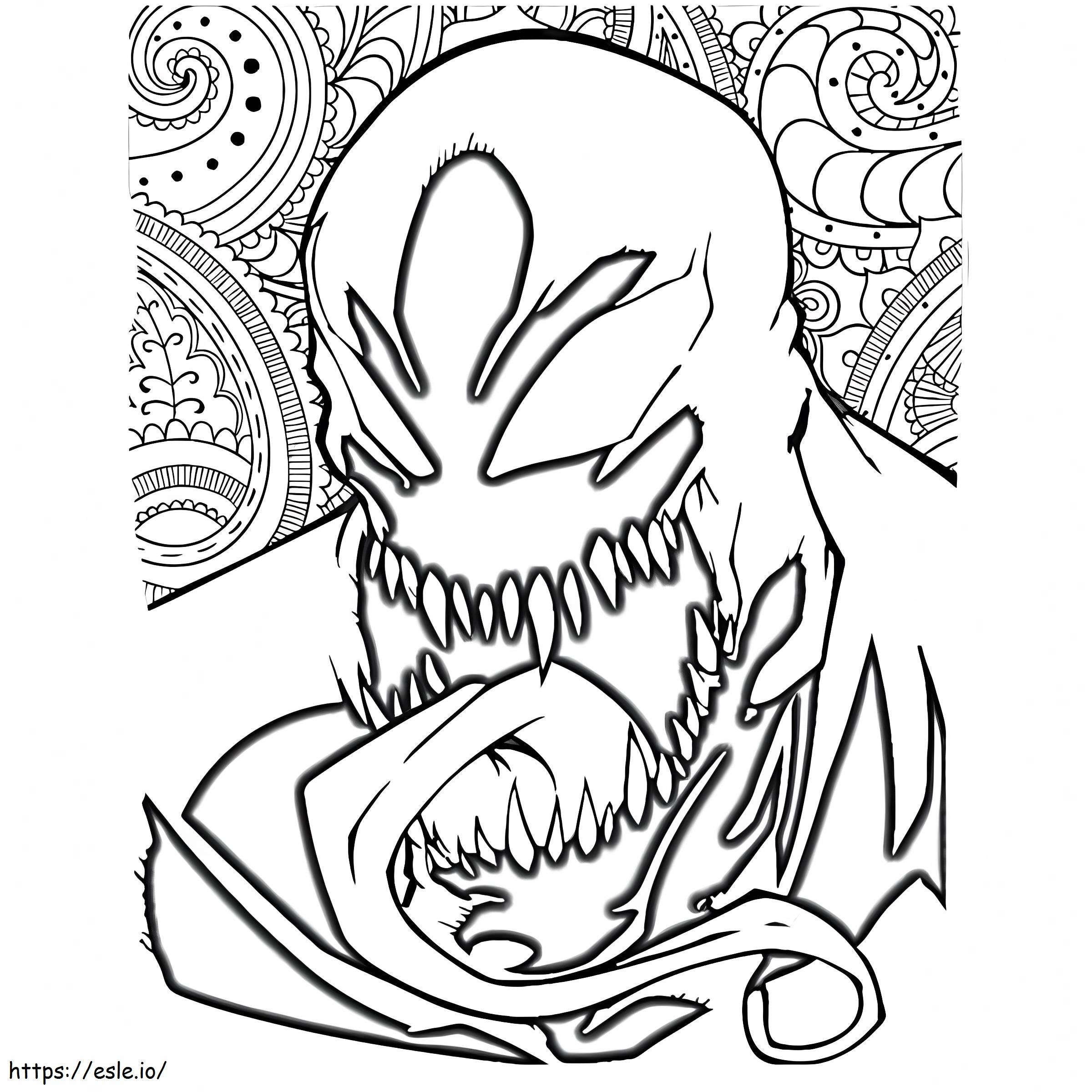 Complex Venom coloring page