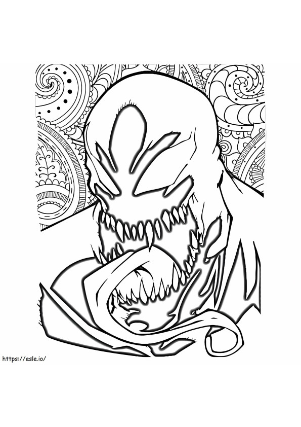 Complex Venom coloring page