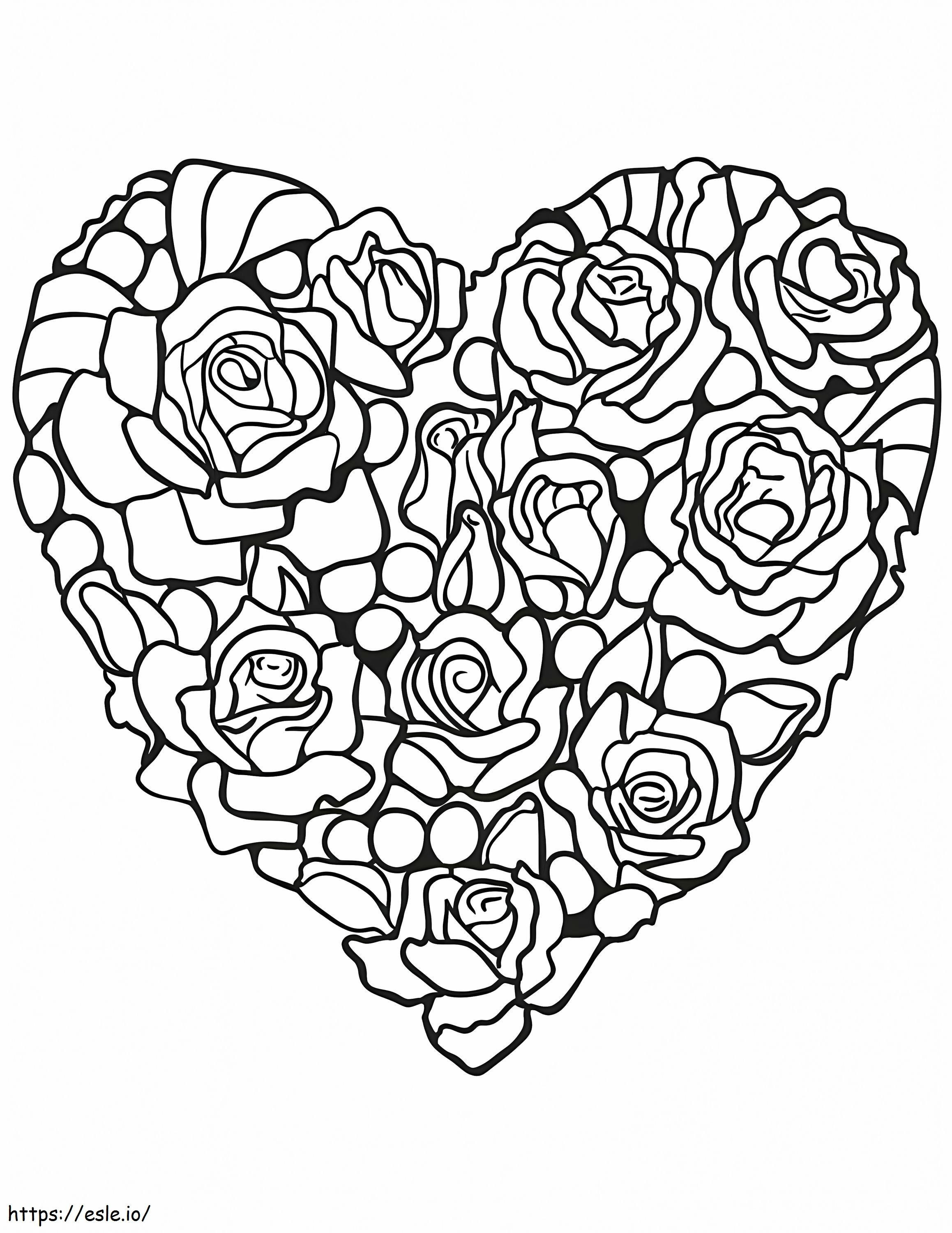 Heart Of Flowers 1 791X1024 coloring page